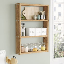 Hanah Home Pr1-A Estantería de Pared en Pino Atlántico